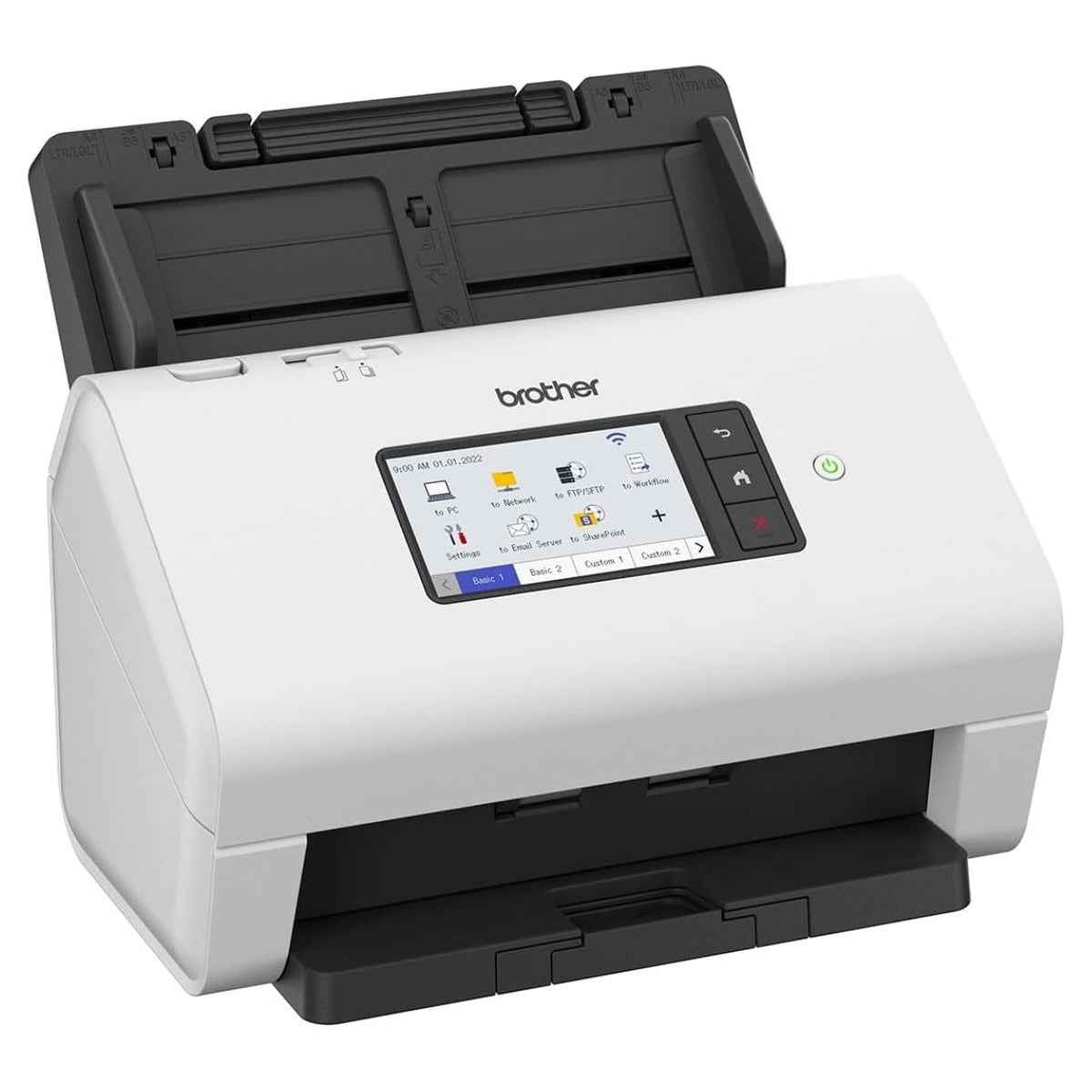 Brother ADS-4900W Professional Desktop Document Scanner, 60ppm Scanning Speed, Up to1200x1200 DPI Resolution, 4.2" Touchscreen, Auto Doc Feeder, USB 3.0, Wi-Fi & Network | 5WDE0A00173