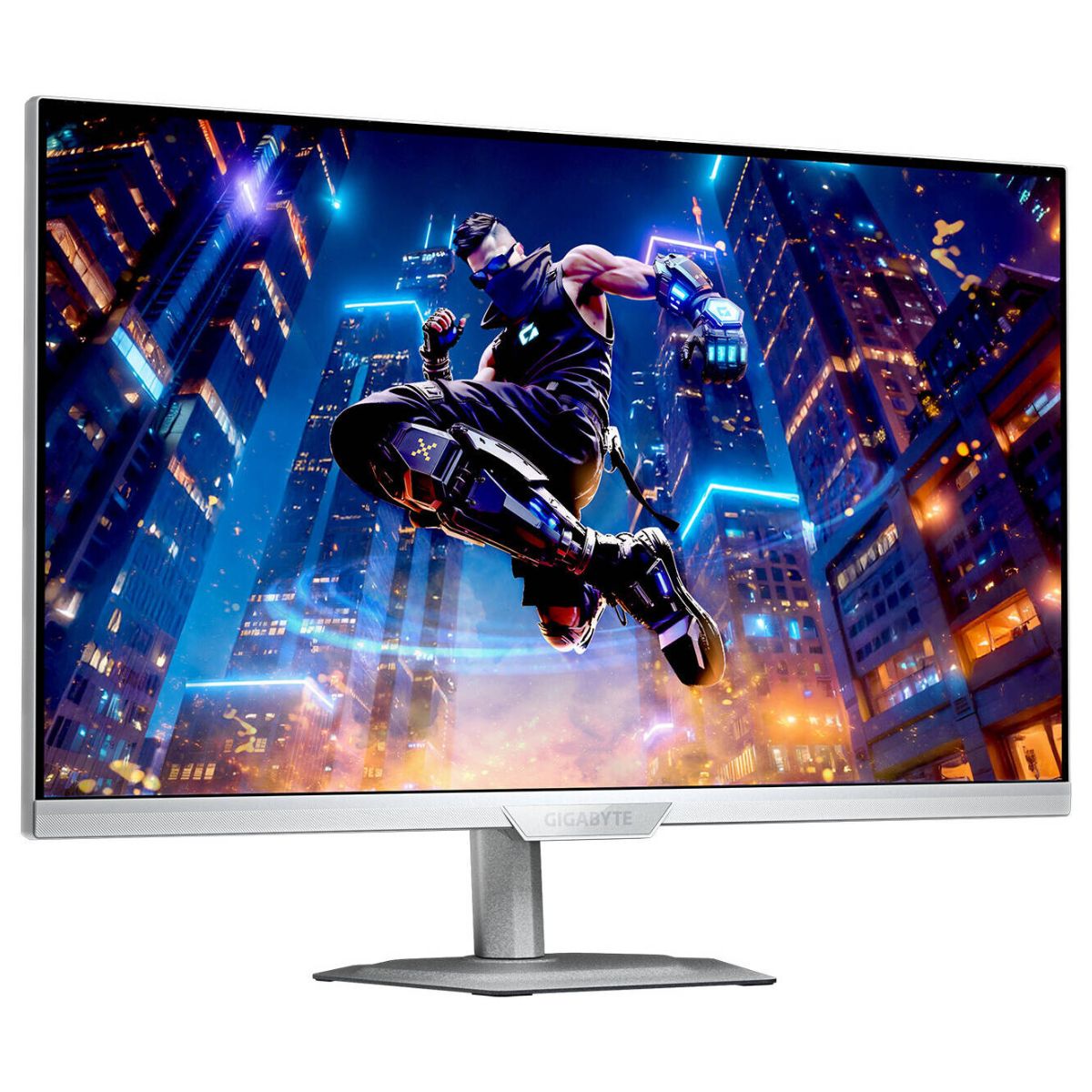Gigabyte M27UP ICE 27" Gaming Monitor – 4K UHD, 160Hz, 1ms (GTG), SS IPS, Dual Mode, FreeSync &amp; G-SYNC Compatible (White/ICE Edition)