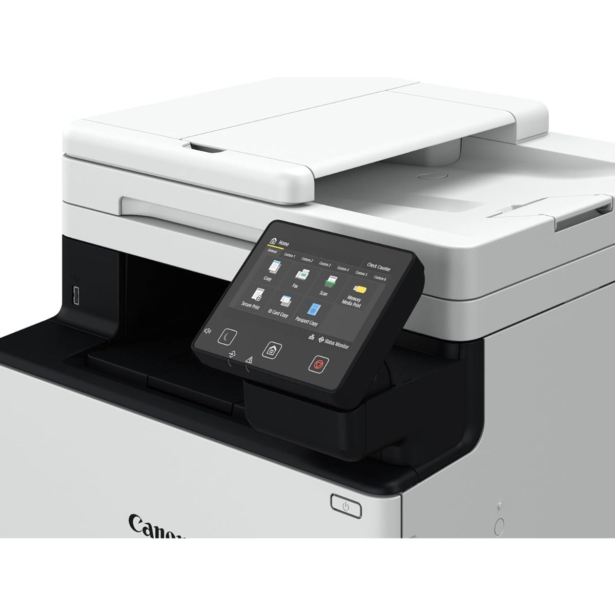Canon i-SENSYS MF754Cdw AIO Colour Laser Printer – Print, Scan, Copy, Fax, 33ppm, 1200 × 1200 dpi, 5” Touch LCD, WiFi, Duplex Printing, White | 5455C009