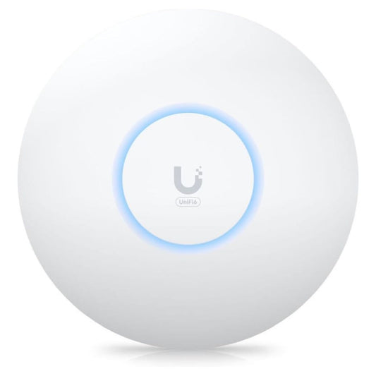 Ubiquiti Networks UniFi U6+ Dual-Band Wi-Fi 6 Access Point, Wi-Fi 6 Standard, Up 2402Mbps , WPA3, 300+ clients, Ceiling/Wall Mount Kit, White | U6+