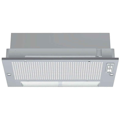 Siemens LI93TCA10M iQ100 Telescopic Cooker Hood, 90cm Width, Built-in Installation Type, 3 Speed Settings, 67dB Sound Power, Silver Metallic