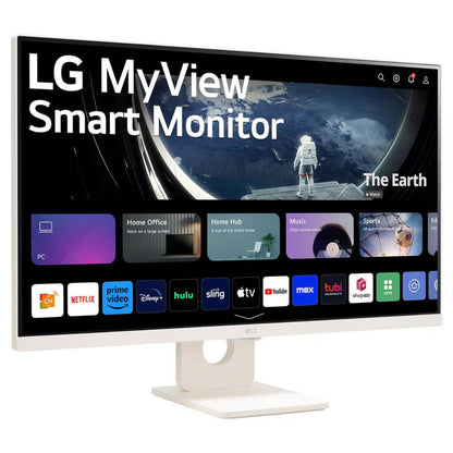 LG 27U511SA-W 27" Smart Monitor Full HD IPS, 100Hz, HDR10, WiFi & Bluetooth Wireless Display, White