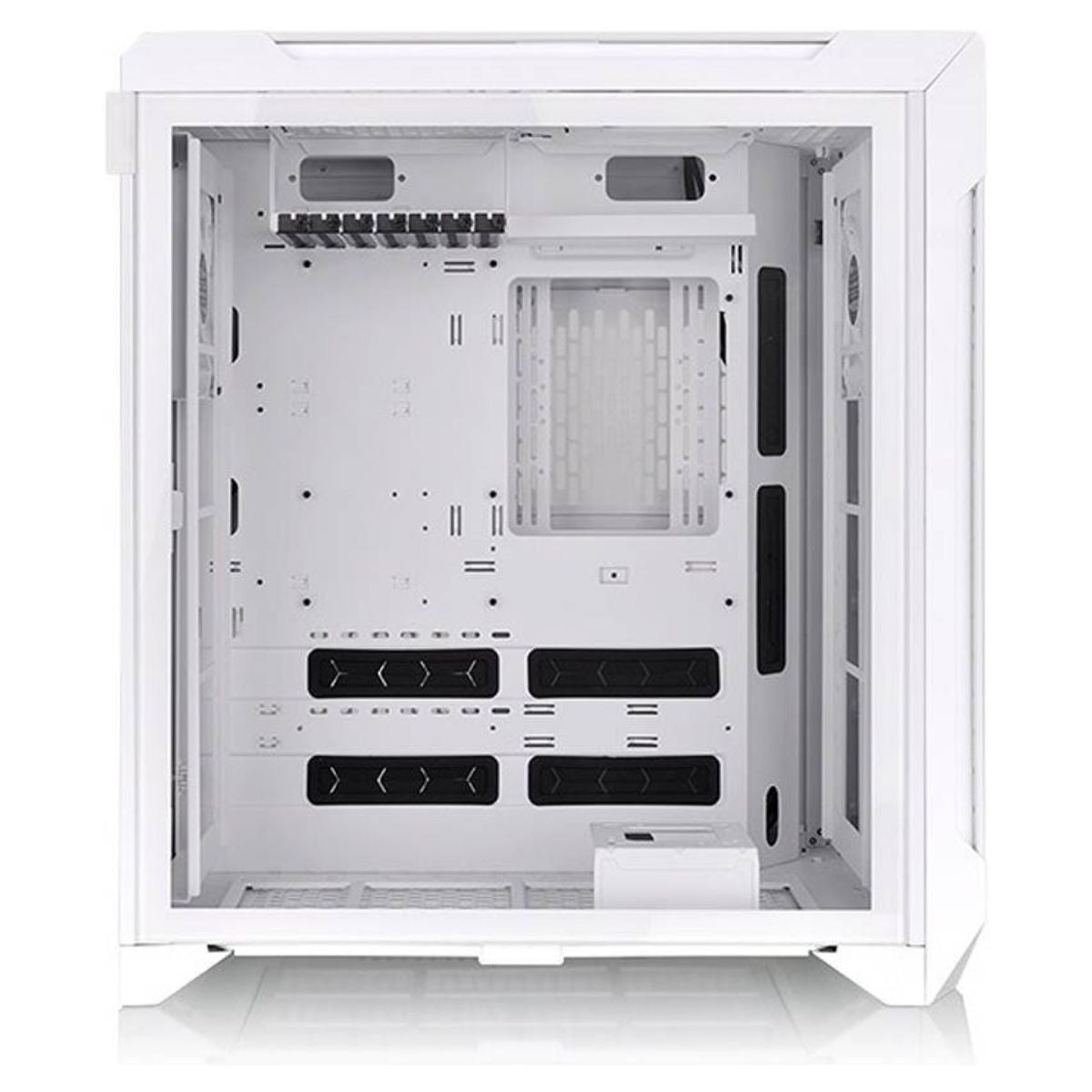 Thermaltake CTE C700 Air Snow ATX MT PC Case, Centralized Thermal Eficiency, Tempered Glass Side Panel, Up to 360mm AIO & 3*140mm Pre-Inst Fans, USB 3.2 Type-C*1, USB 3.0*2, White | CA-1X7-00F6WN-00