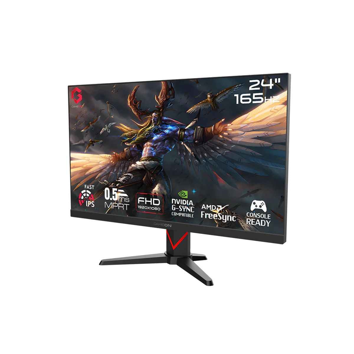 GAMEON GOE24FHD165IPS Epic Series Gaming Monitor – 24″ FHD IPS, 165Hz, 0.5ms, HDMI 2.1 (PS5 Supported)