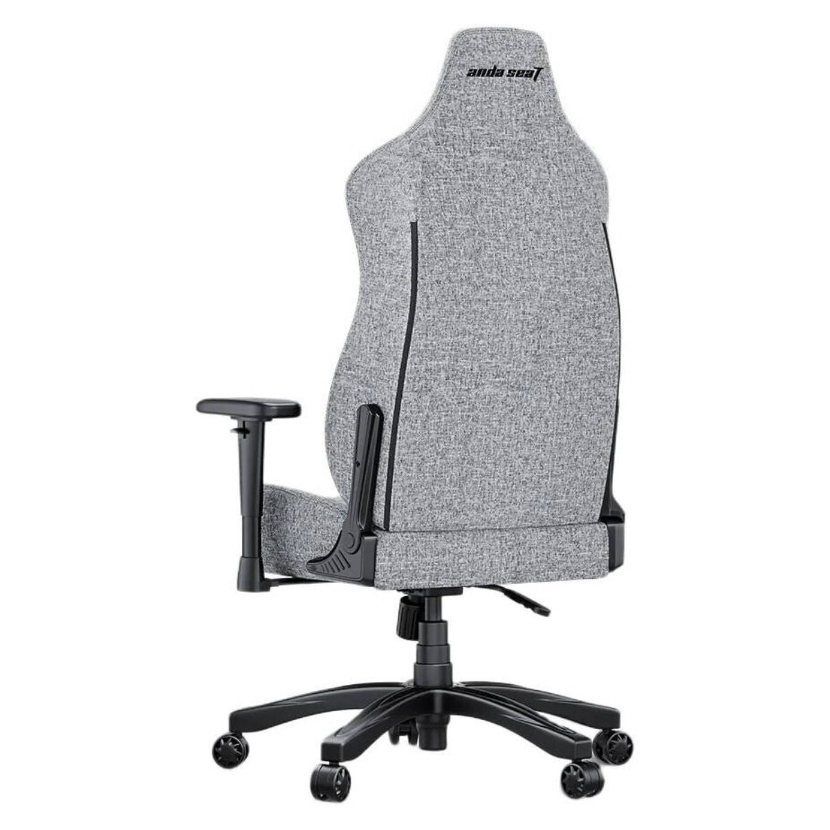 AndaSeat Novis L Gaming Chair | Linen Fabric | Ash Gray | 155–190cm | 5cm Raised Lumbar | AD23-L-01-G-F