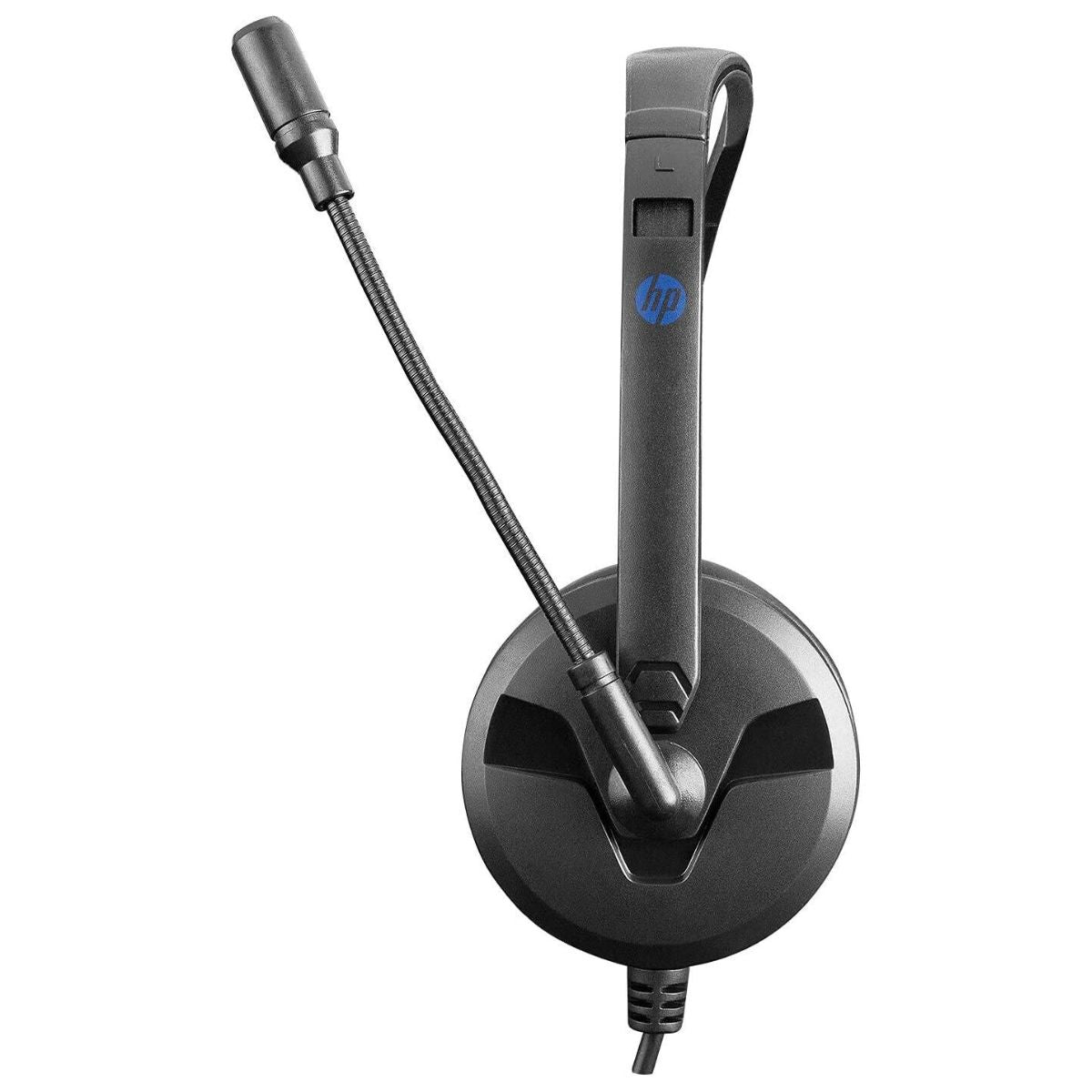 HP DHE-8009 Stereo Headphones 40mm Driver Diameter Noise-Cancelling Microphone 3 5mm Audio Jack Black DHE-8009