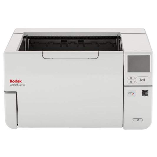 Kodak S3100F A3 Built In Book Edge Flatbed Document Scanner, 110 PPM, 300 Sheets Feeder Capacity, USB And Ethernet Scans Up To 45 000 Pages, White | 8001851