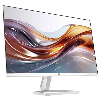 HP Series 5 524SA Monitor – 24" FHD IPS Display, 100Hz Refresh Rate, Built-In Speakers, White/Silver
