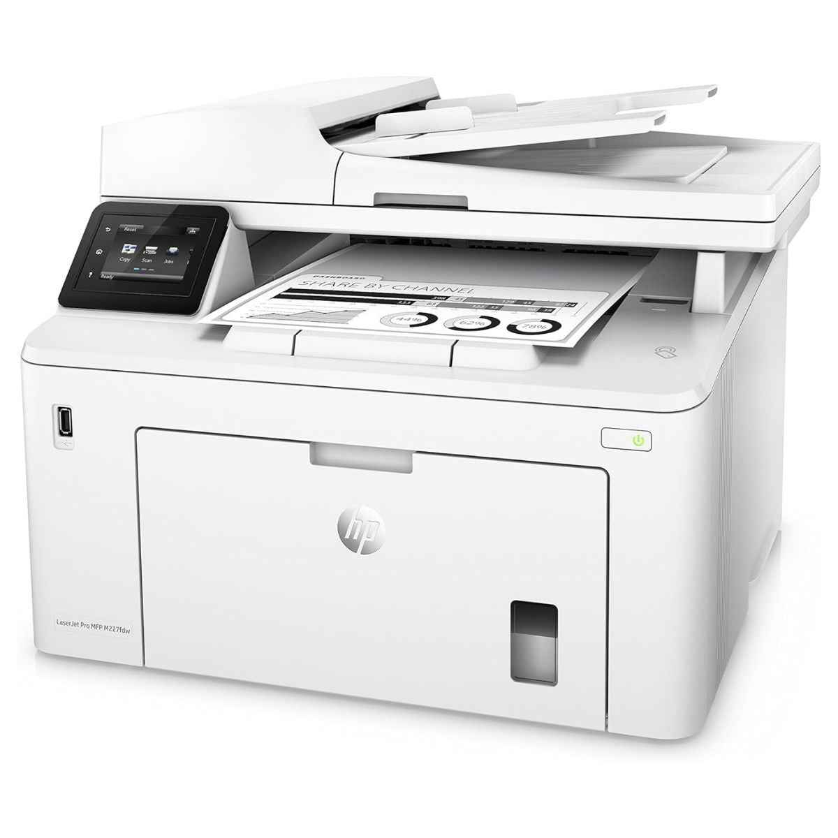 HP LaserJet Pro MFP M227fdw – Monochrome All-in-One Laser Printer (Print / Copy / Scan / Fax), Auto Duplex, Wi-Fi