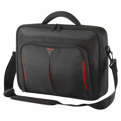 Targus Classic 14" Clamshell Case | Protective Laptop Carry Case | Black/Red | CN414EU