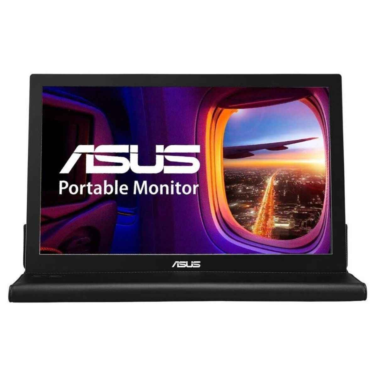 ASUS MB168B Portable Monitor, 15.6" WXGA TN Display, 60Hz Refresh Rate, 11ms Response Time, USB 3.0 Connectivity, Auto-Rotating Display, EzLink Technology, Black | 90LM00I0-B01170
