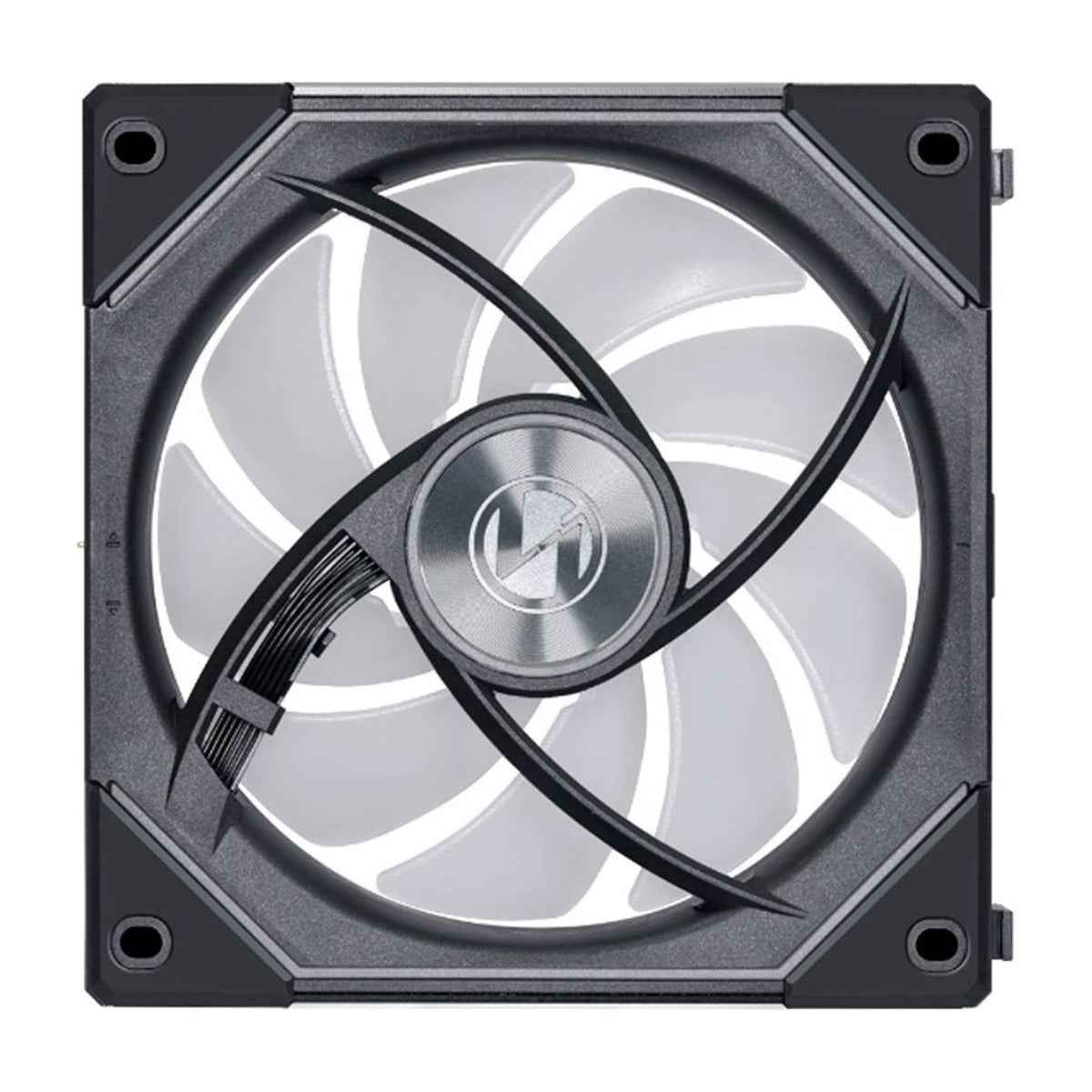 Lian Li SL-Infinity 120 Reverse Blade UNI Fan – 2100 RPM, 63.6 CFM Airflow, FDB Bearing, Single Pack | Black / White