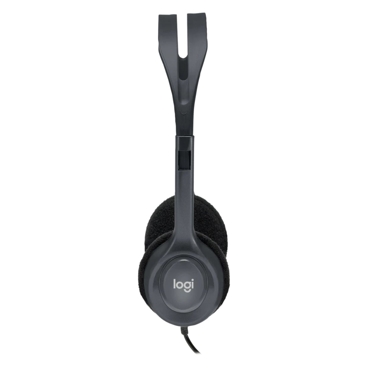 Logitech H111 Stereo Headphones, Bi-directional Microphones Type, Adjustable Headband, 1.3m Cable Length, 3.5mm Audio Jack, Black | 981-000593