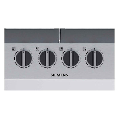 Siemens iQ500 Built In Gas Hob EC6A5PB90M  With Sabaf Burners, 60CM Width, German Engineering, StepFlame Technology, Cast Iron with Rubber Feet Pan Support, Stainless Steel