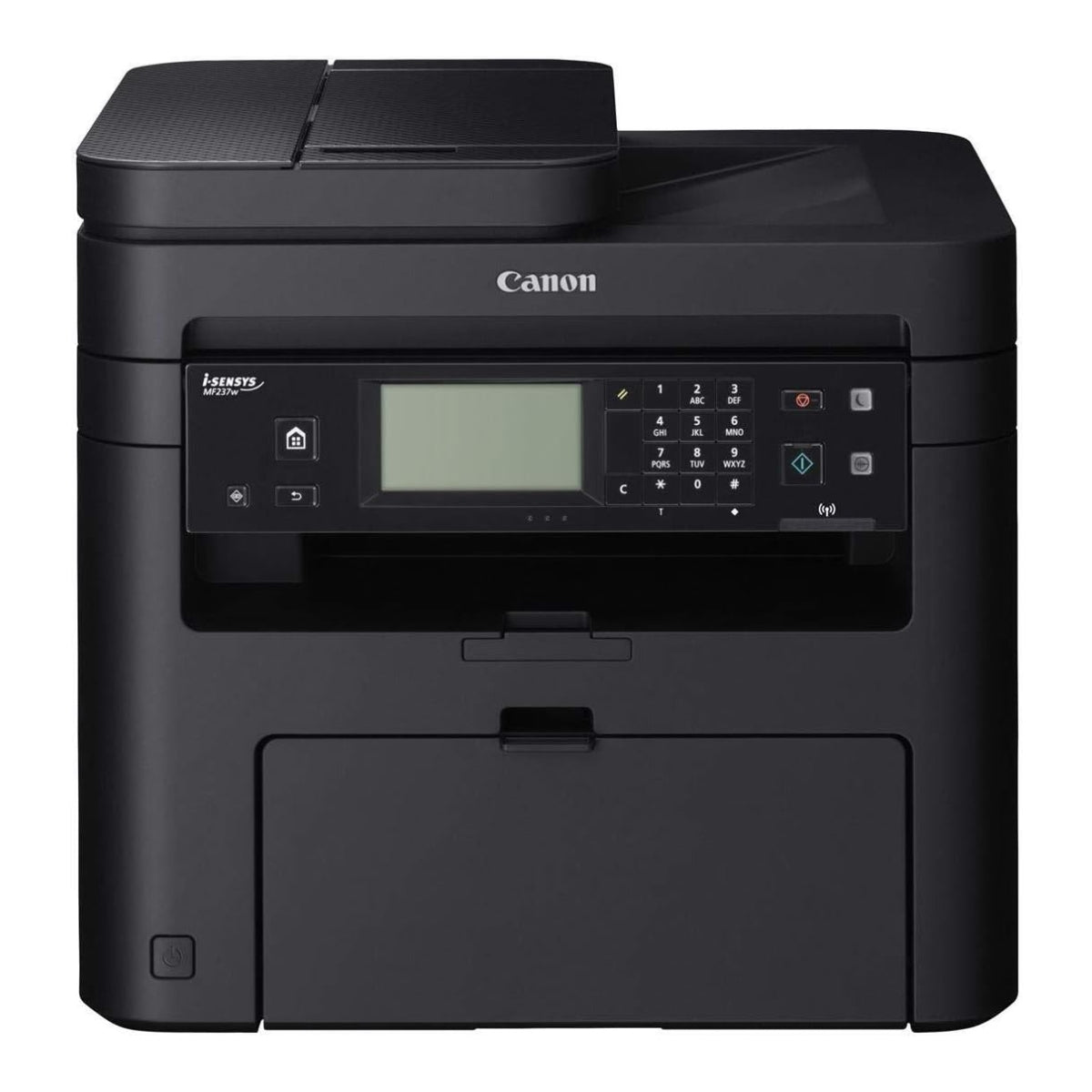 Canon i-SENSYS MF237w Monochrome Laser Multifunction Printer – Print, Copy, Scan, Fax, 23 ppm, Wireless, ADF, 250 + 1 Sheet Input, Black | 1418C104