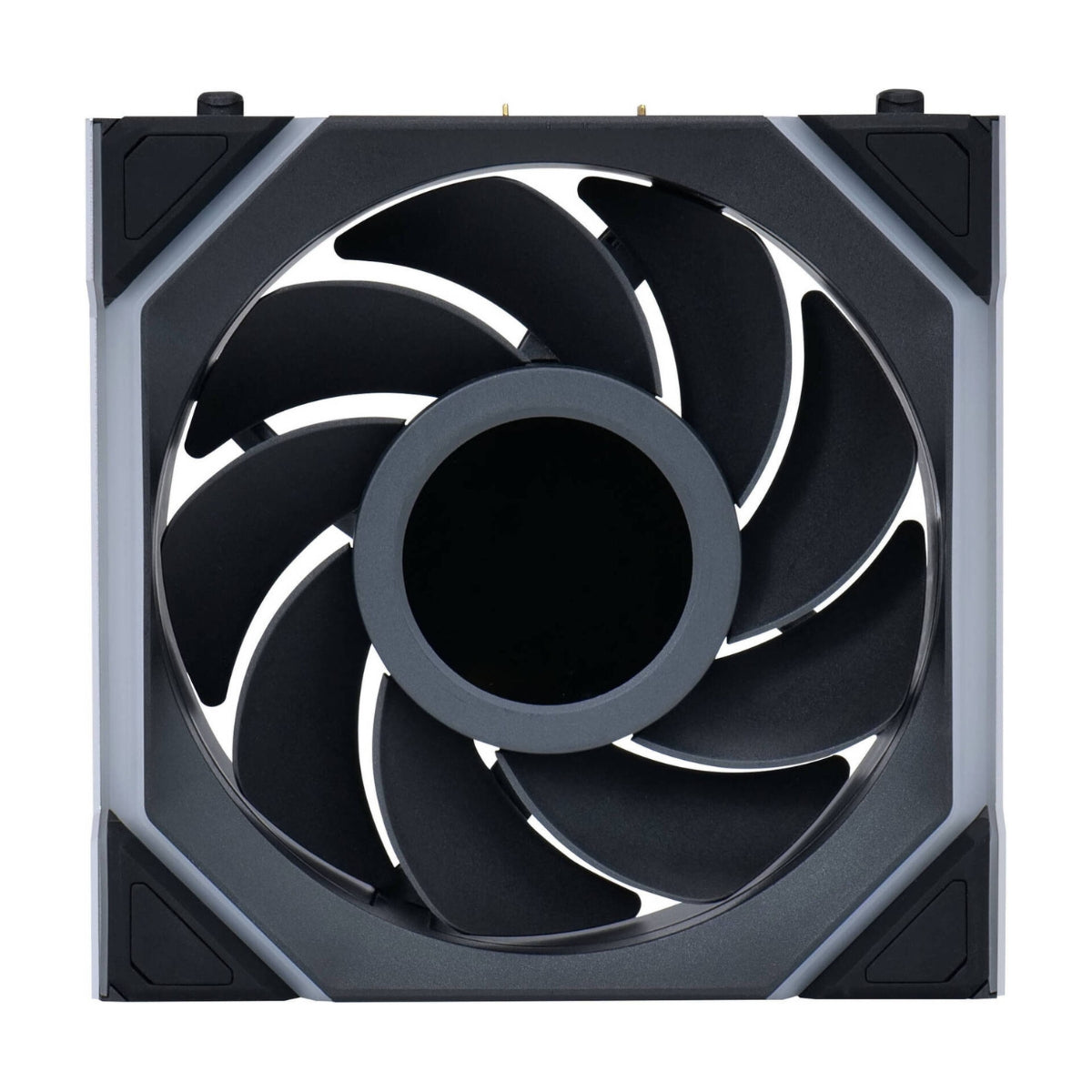 Lian-Li UNI FAN SL Wireless LCD Reverse 120mm Case Fan – 1900 RPM, 51.45 CFM Airflow, FDB Bearing, Single Pack | Black / White