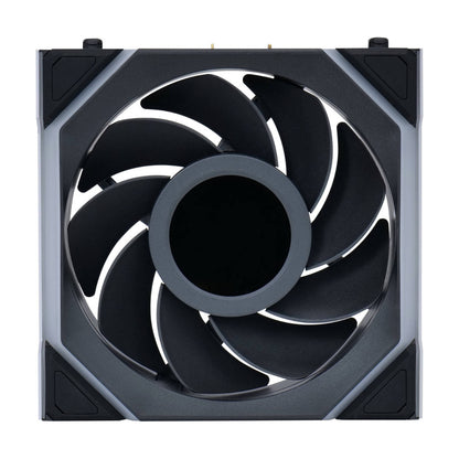 Lian-Li UNI FAN SL Wireless LCD Reverse 120mm Case Fan – 1900 RPM, 51.45 CFM Airflow, FDB Bearing, Single Pack | Black / White