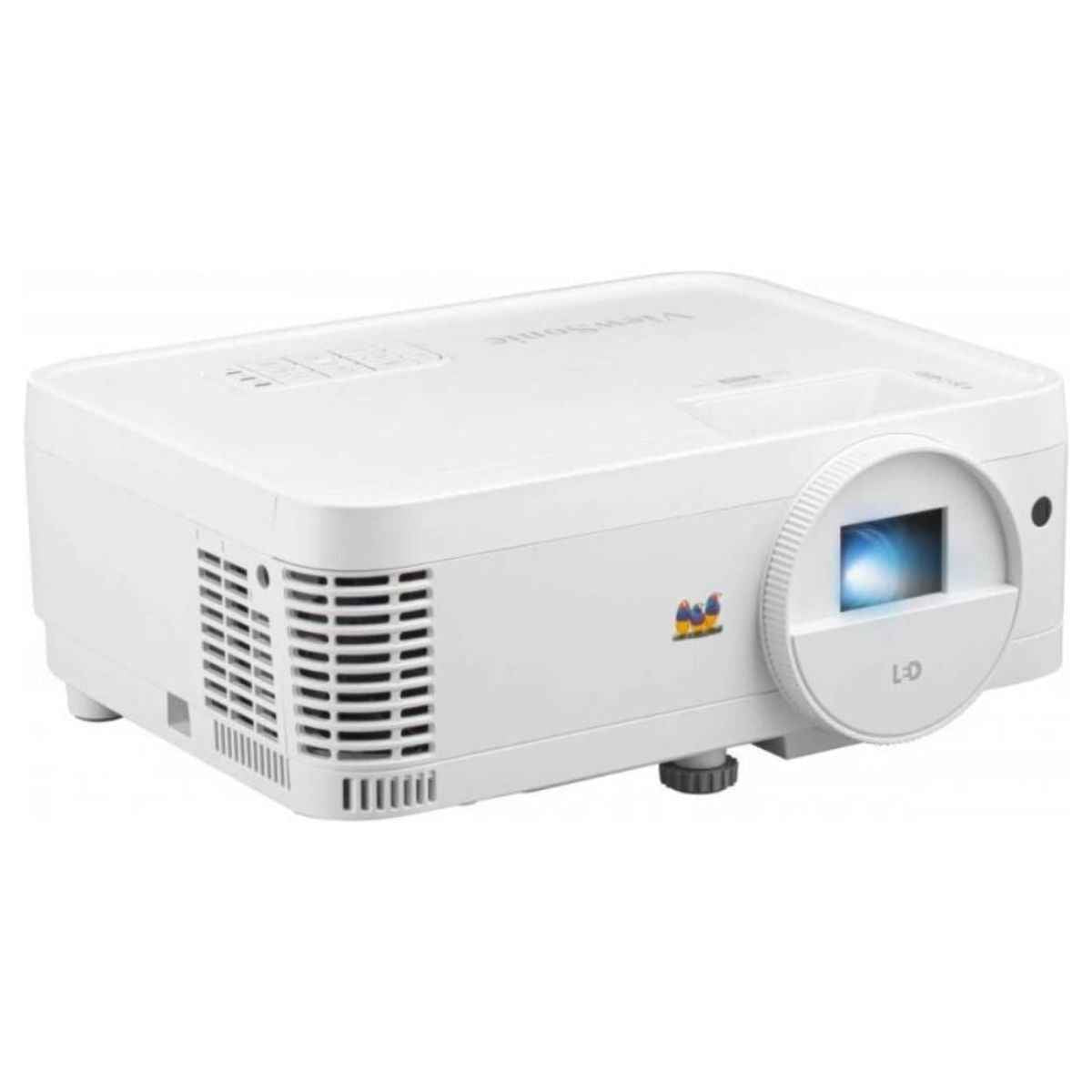 Viewsonic LS500 WXGA LED Business - Education Projector, 3000 ANSI Lumens, 30000 Hour Lifespan, Instant Power On/Off, 360° Projection, 1.55-1.70 Throw Ratio, 30"-300" Image Size, White | LS500WHE