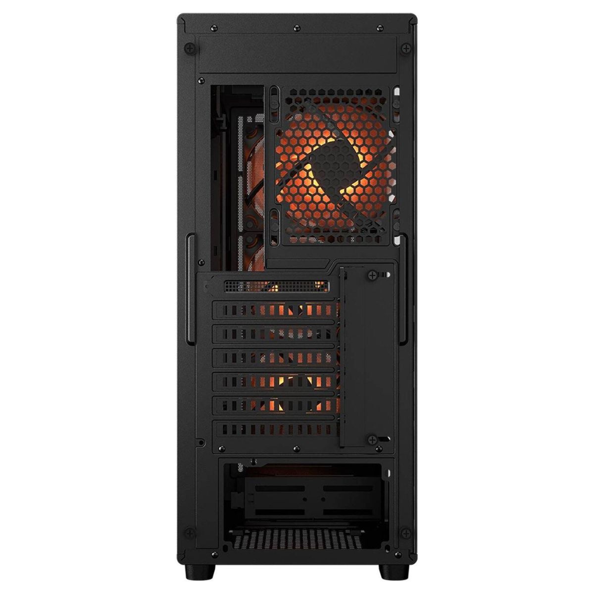 Cougar MX220 RGB Mid Tower Computer Case, 4x 120mm ARGB Fans, 360mm Radiator Support, Ultraslim Mesh Front Panel, Black | 382AC80.0001