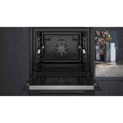 Siemens iQ700 60cm Home Connect Built-In Electric Oven – 71L, Fan-Assisted Cooking, German Engineered (Model: HB776GKB1M)