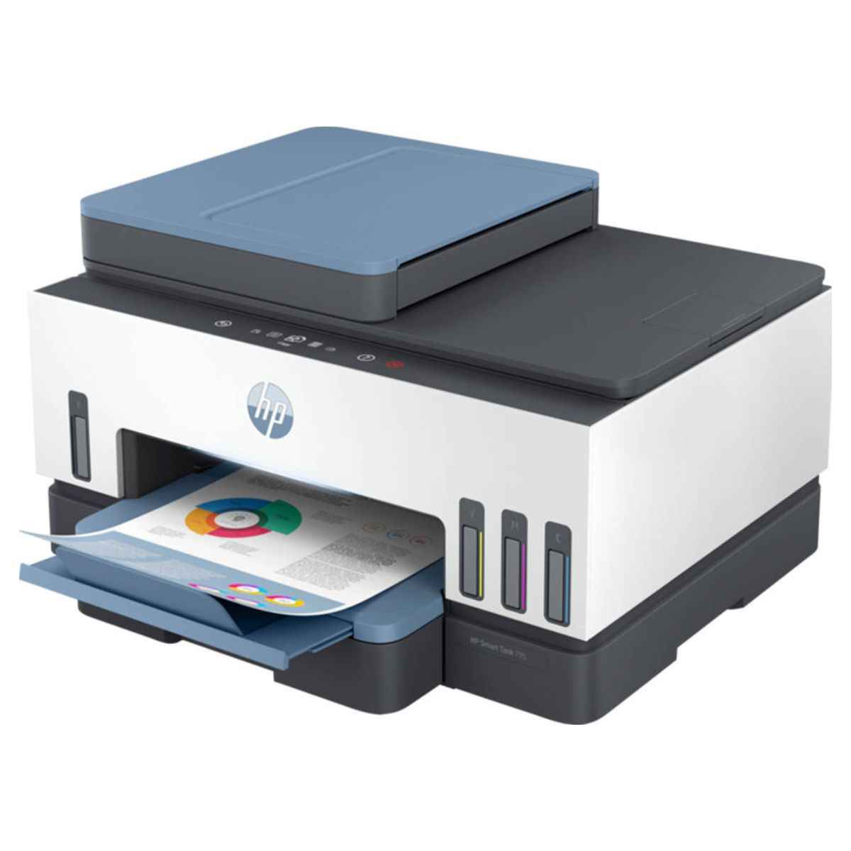 HP Smart Tank 795 All-in-One Printer, Print Copy Scan, Automatic Duplex Printing, Wireless Connectivity, ADF, Blue | 28B96A (Used)