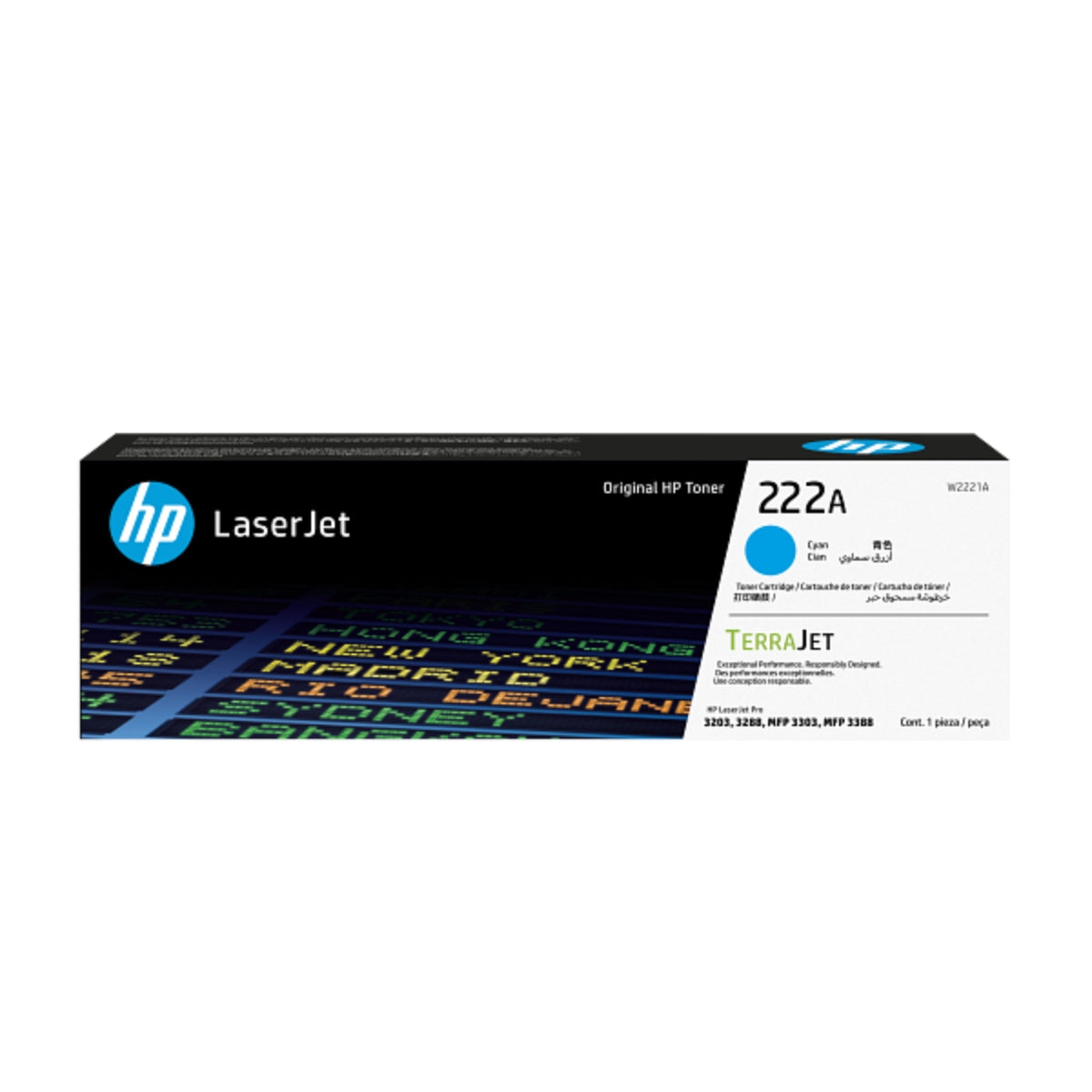 HP Original LaserJet 222A / 222 Series Toner Cartridges – Black / CMYK Options