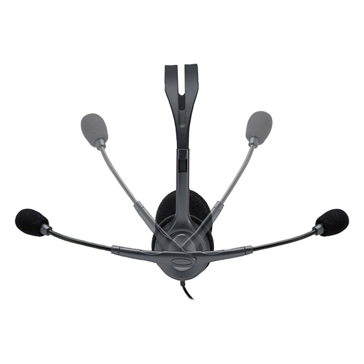 Logitech Stereo Headset H110 with Noise Cancelling Microphone - Black
