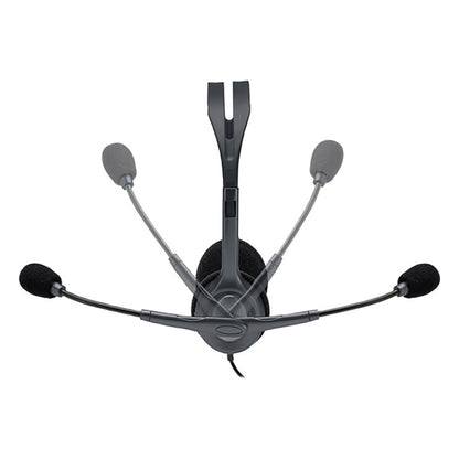 Logitech Stereo Headset H110 with Noise Cancelling Microphone - Black