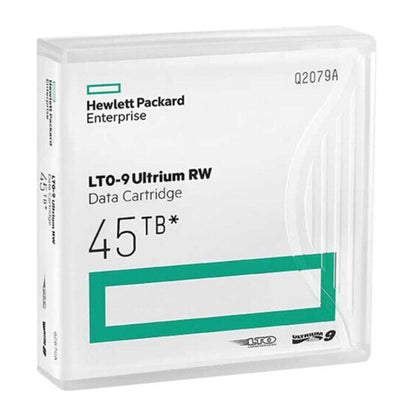 HPE LTO-9 Ultrium 45TB RW Data Cartridge, 18TB Native Capacity, 45TB Compressed Capacity, Enterprise Backup & Archival Storage