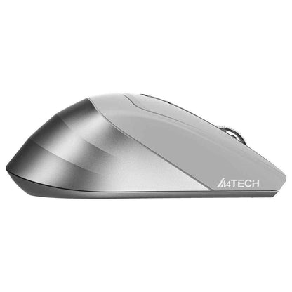 A4Tech Fstyler FB35 Wireless Bluetooth Mouse – Dual Mode (Bluetooth + 2.4G), Multi-Device, Ergonomic (Icy White)