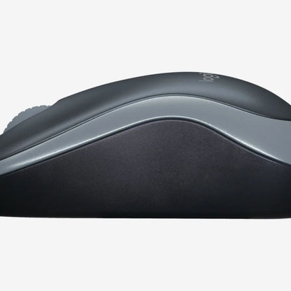Logitech M185 Wireless Mouse, No software or setup hassles-start, Advanced 2.4 GHz wireless connectivity, 1 AA batteries - Swift Gray | 910-002235