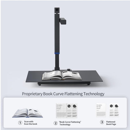 CZUR Shine Surface Pro Professional Document Scanner | 16MP Document Camera | 2MP Webcam | A3 Book Scanner