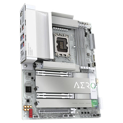 GIGABYTE Z890 Aero G LGA 1851 ATX Motherboard, Intel Z890 Express Chipset, 4x DDR5 DIMM Slots, Up to 256GB Max Memory, Wi-Fi 7 & BT5.4, 2x PCIe 5.0 x16 Slots, 5 x M.2 Slots, White | Z890-AERO-G