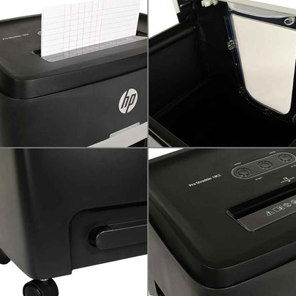 HP Pro Shredder 18CC Cross Cut Paper Shredder – 18 Sheets Capacity, P-4 Security Level, Credit Card Shredding, Auto Reverse, Large Waste Bin, Black