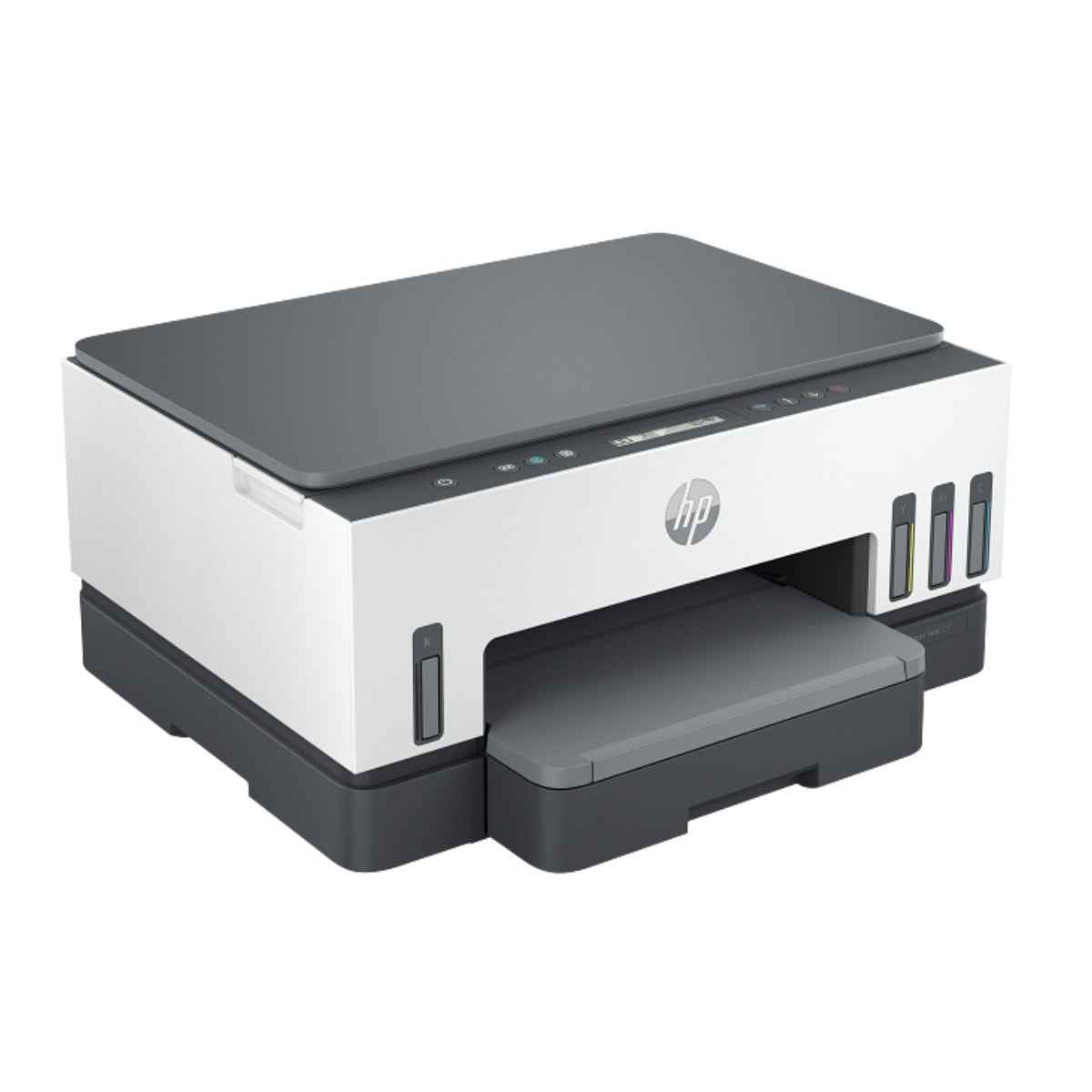 HP Smart Tank 725 All-in-One Printer – Print, Copy, Scan, Wireless &amp; Bluetooth, Up to 15 ppm, 1200 dpi, 250-Sheet Input, WiFi + Bluetooth, White/Blue | 28B51A