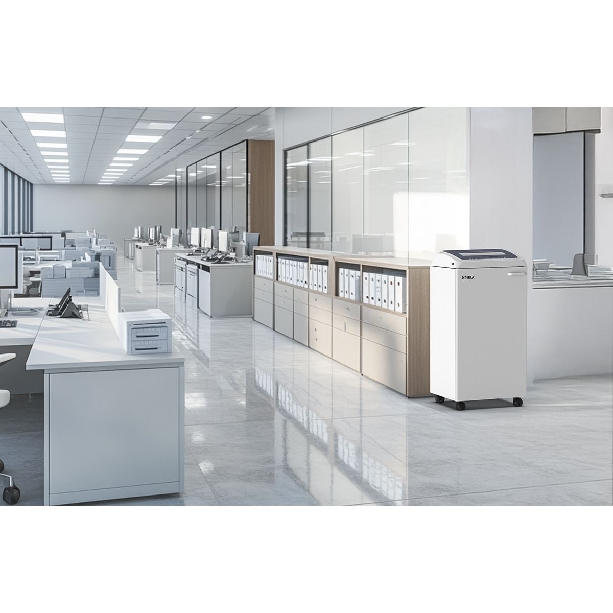 KOBRA 310 TS HS-6 Professional High Security Touch Screen Shredder | P-7 Cross Cut | 150L