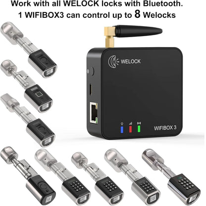 WeLock WiFi Gateway for Smart Locks – Remote Unlock Bridge &amp; Smart Control Hub, App Connectivity, White | WIFIBOX3