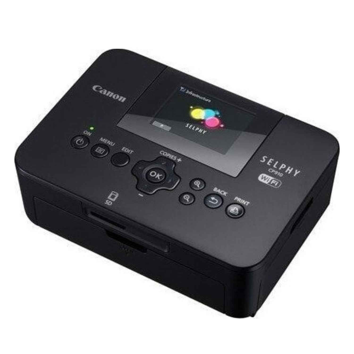 Canon SELPHY CP1000 Compact Photo Printer – 300 × 300 dpi, Dye Sublimation Printing, 2.7” TFT Display, USB &amp; Memory Card Support, Black | CP1000