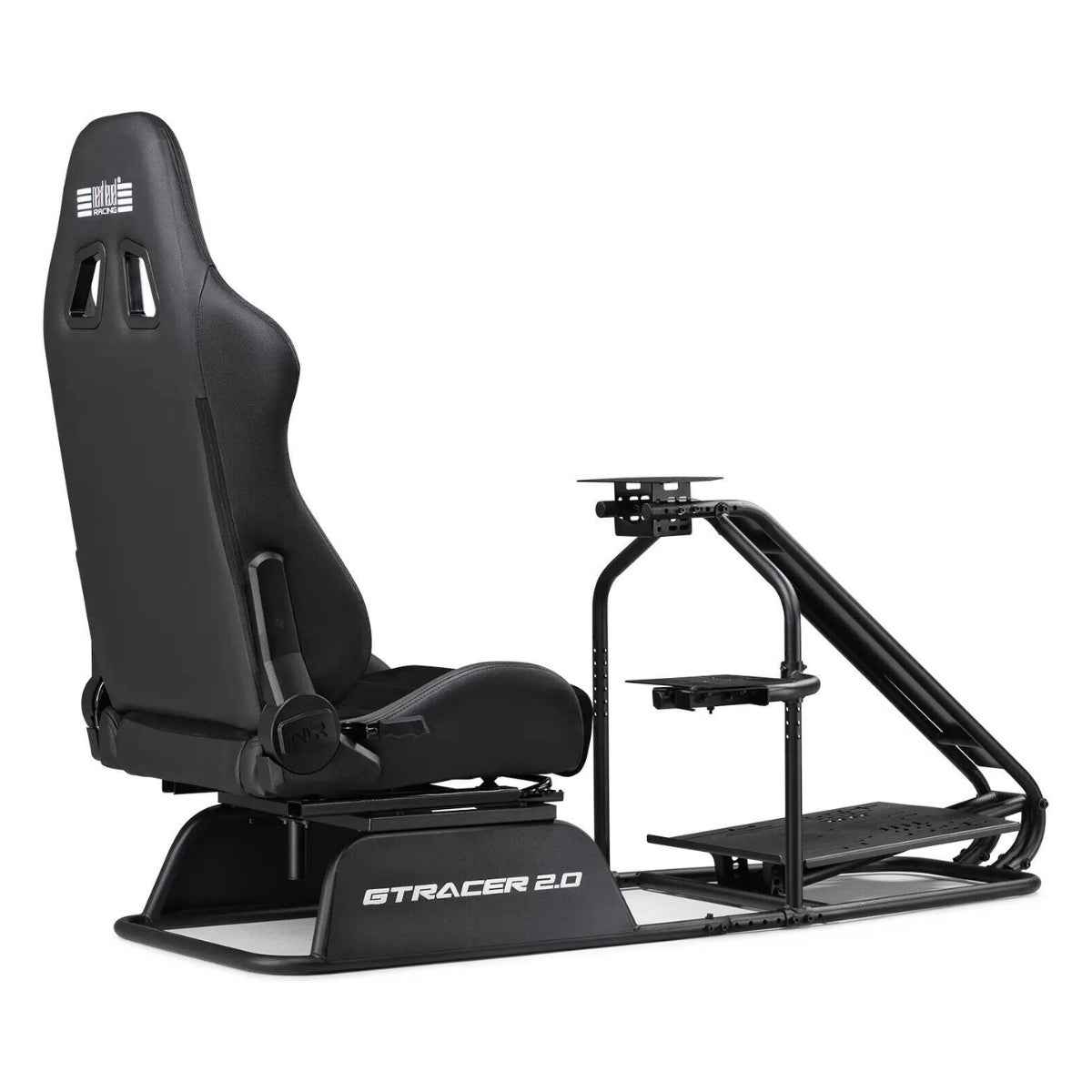 Next Level Racing GTRacer 2.0 Cockpit, Upgraded Double Recliners, Integrated Shifter & Handbrake Support, Redesigned Adjustable Pedal Tray, Improved Seat Sliders | NLR-R007