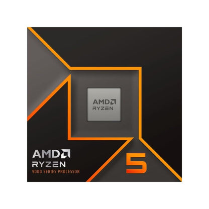 AMD Ryzen 5 9600X AM5 CPU Processor, 6 Cores & 12 Threads, 5.4 GHz Max Boost Clock, 6MB L2 & 32MB L3 Cache, AMD Radeon Graphics, Zen 5, PCIe 5.0 x16 | 100-100001405WOF