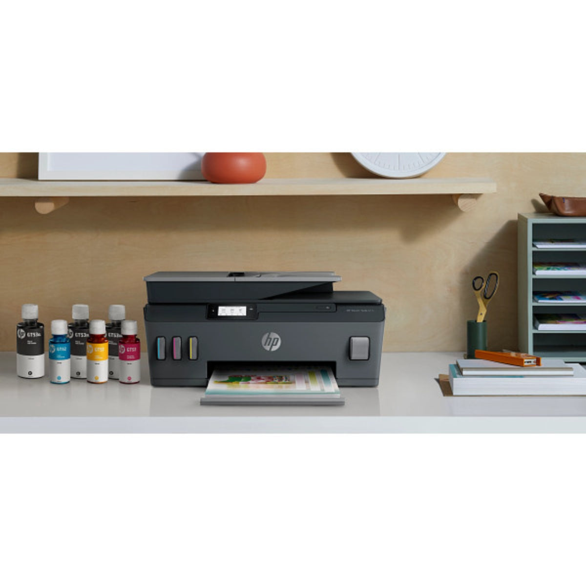 Hp Smart Tank 615 Wireless, Print, Copy, Scan, Fax, Automated Document Feeder, All In One Printer, Print Up To 18000 Black Or 8000 Color Pages, Black [Y0F71A]