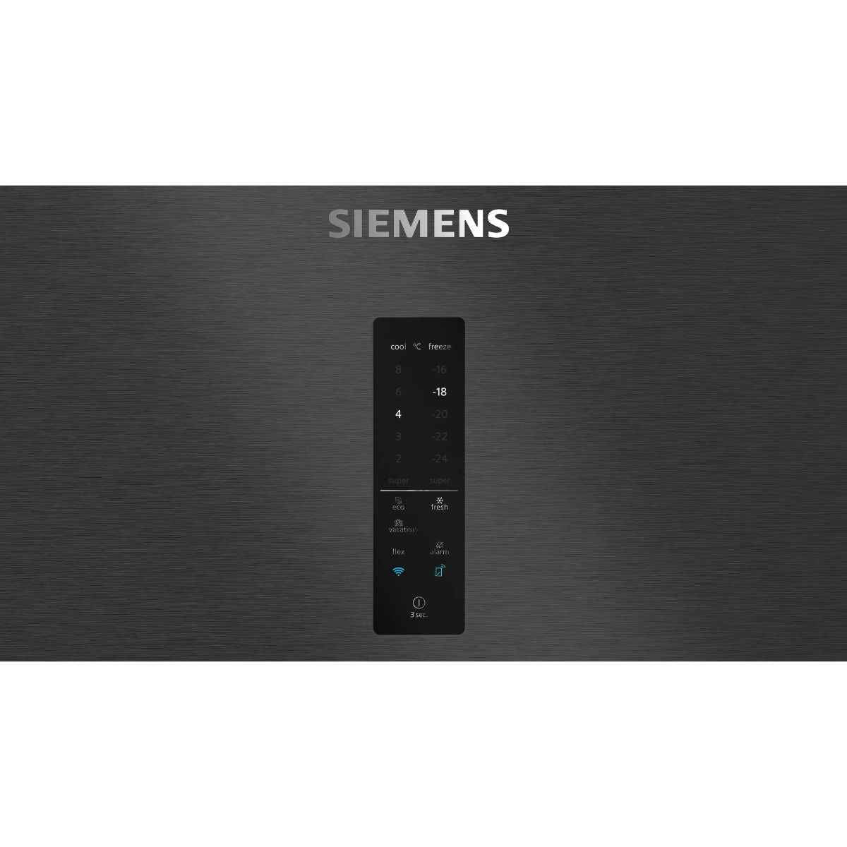 Siemens iQ700 682 L Bottom Freezer Refrigerator – Dark Inox Anti-Fingerprint