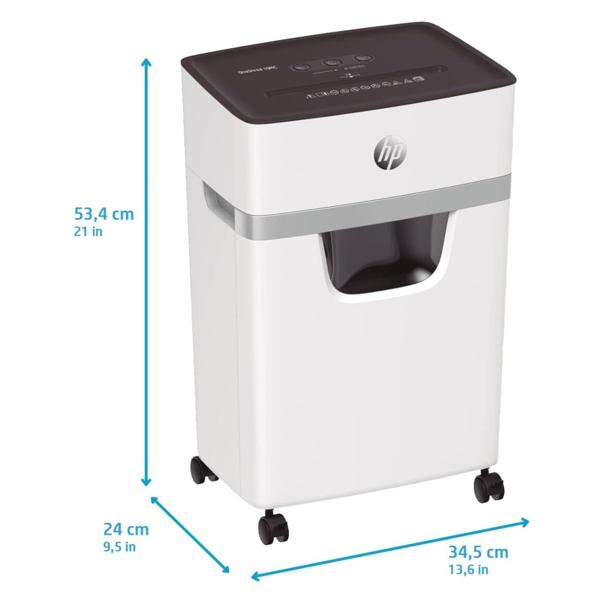 HP OneShred 10MC 2804 – Micro-Cut Paper Shredder (10-Sheet / P-5 Security)