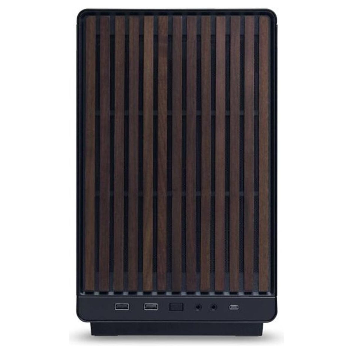 Lian Li A3-mATX Micro ATX PC Case, 360mm Radiator Support, 10x Fan Support, Mesh Panels, Wood Edition, Black | G99.A3X-WD.00