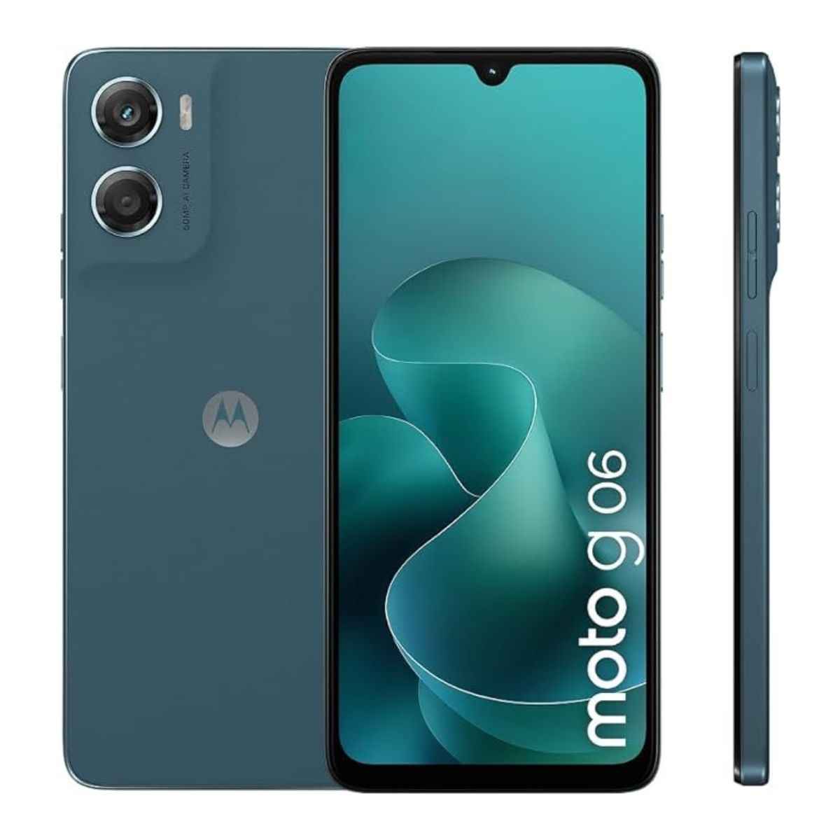 Motorola Moto G06 Dual SIM Smartphone, 4GB RAM, 64GB / 128GB / 256GB Storage, 6.88" HD+ 120Hz Display, MediaTek Helio G81 Extreme, 50MP AI Camera, Android 15, UAE Version