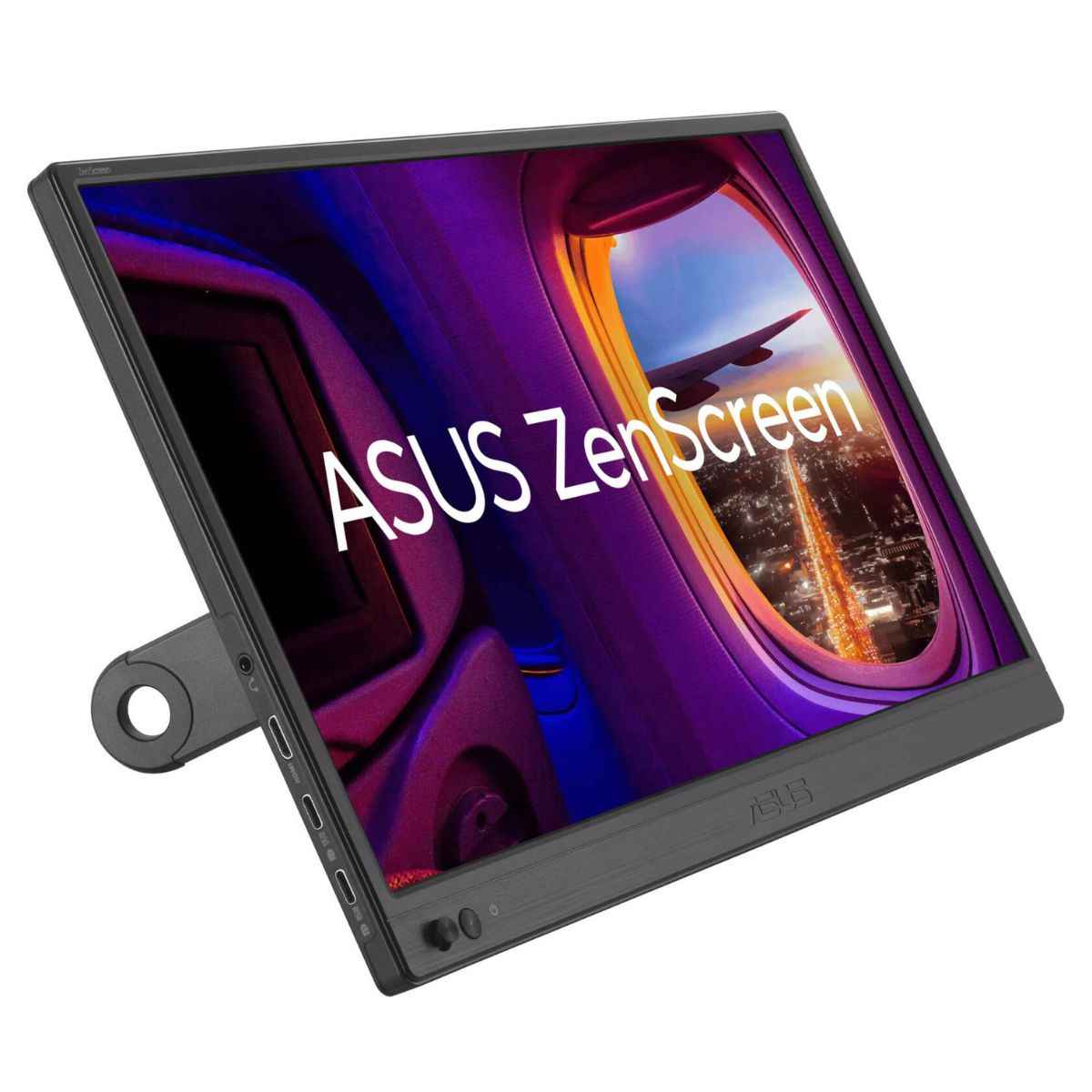 Asus ZenScreen MB169CK Portable Monitor, 15.6" IPS Display, FHD Resolution, 60Hz Refresh Rate, 5ms (GtG) Response Time, 262K Color Display, Trace Free & SPLEDID Technology, Black | 90LM0AZ3-B01171