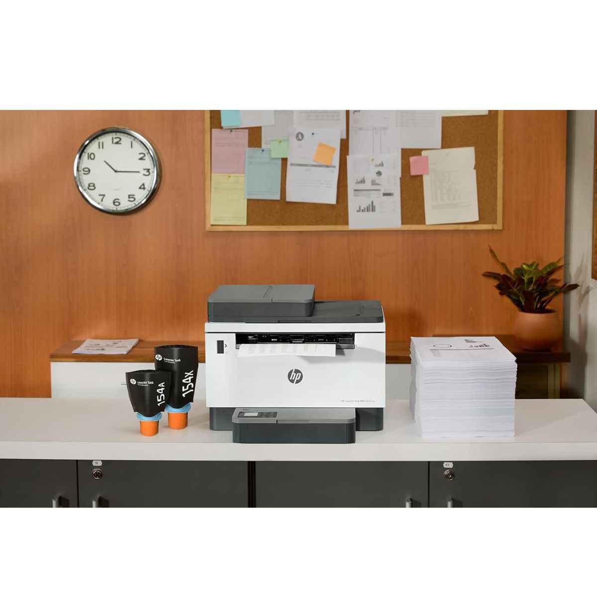 HP LaserJet Tank MFP 1602w Printer, Wireless, Print, Copy, Scan, Pre-filled With Toner to Print up to 5000 Pages, White, 2R3E8A