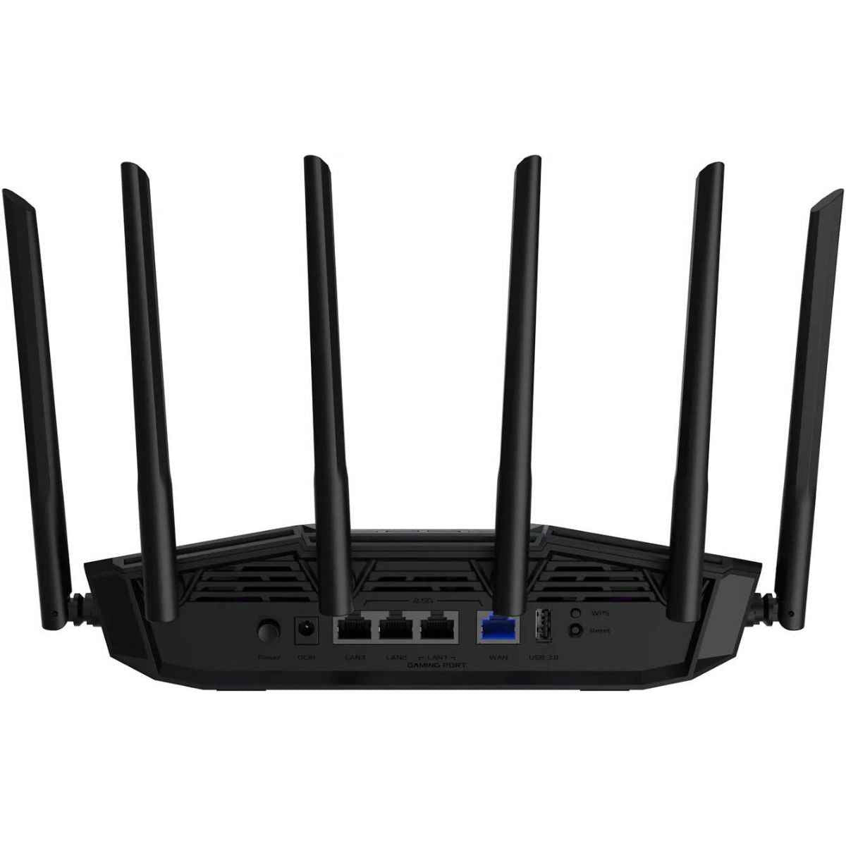 Asus TUF Gaming BE6500 Route, Wi-Fi 7 Connectivity, Dual-Band ( 2.4GHz & 5GHz ), Up to 5764 Mbps, 6x External Fixed Antenna, Primary AiMesh Router, AiMesh Node, Black