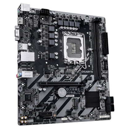 GIGABYTE H810M H LGA 1851 Micro ATX Motherboard, Intel H810 Chipset, 2x DIMM DDR5 Slots, Up to 128GB Max Memory, 1x PCI Express x16 Slot, 1x M.2 Connector | H810M-H