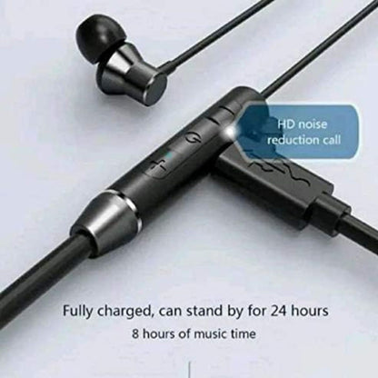 Lenovo HE05 Wireless Neckband Earphone, Bluetooth V5.0, 8 Hours Playtime, 10mm Driver Diameter, 20-20kHz Frequency, 98dB Sensitivity, Black | V8250B